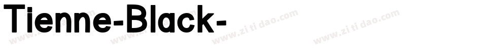 Tienne-Black字体转换