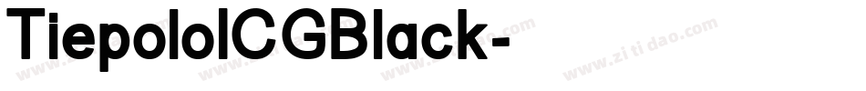TiepoloICGBlack字体转换