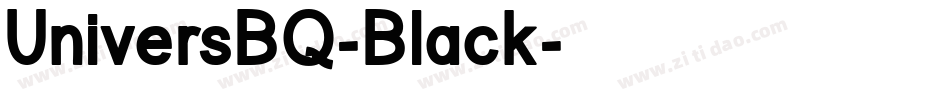 UniversBQ-Black字体转换
