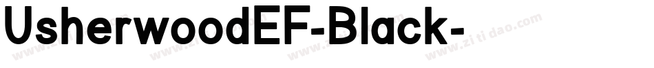 UsherwoodEF-Black字体转换