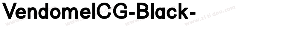 VendomeICG-Black字体转换