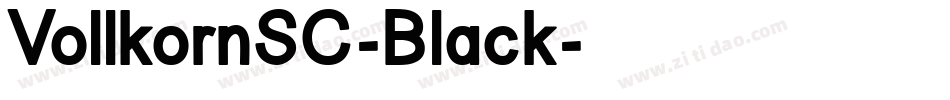 VollkornSC-Black字体转换