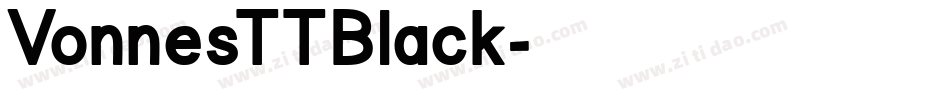 VonnesTTBlack字体转换