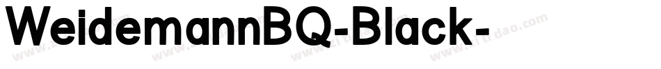 WeidemannBQ-Black字体转换