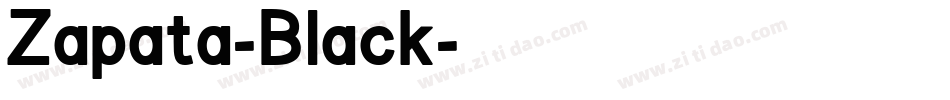 Zapata-Black字体转换