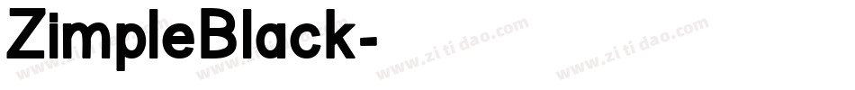 ZimpleBlack字体转换