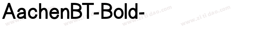 AachenBT-Bold字体转换