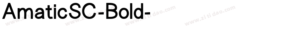 AmaticSC-Bold字体转换
