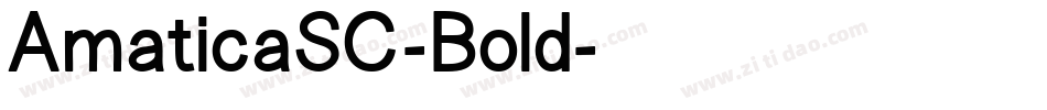 AmaticaSC-Bold字体转换