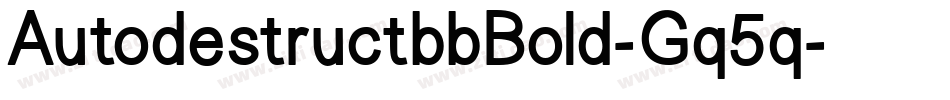 AutodestructbbBold-Gq5q字体转换