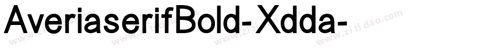 AveriaserifBold-Xdda字体转换