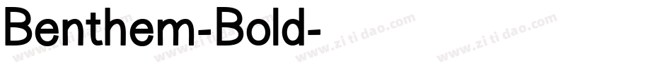 Benthem-Bold字体转换