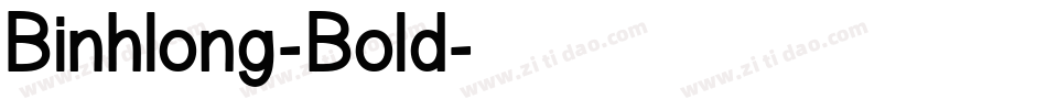 Binhlong-Bold字体转换