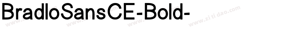 BradloSansCE-Bold字体转换