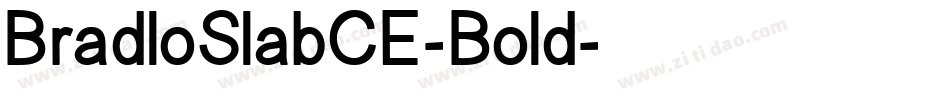 BradloSlabCE-Bold字体转换