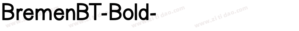 BremenBT-Bold字体转换