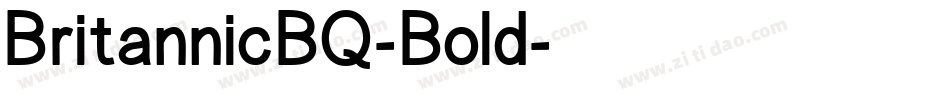 BritannicBQ-Bold字体转换