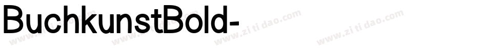 BuchkunstBold字体转换