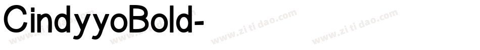 CindyyoBold字体转换