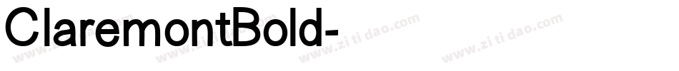 ClaremontBold字体转换