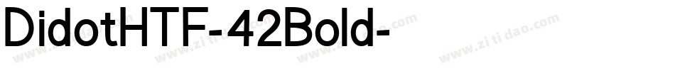 DidotHTF-42Bold字体转换