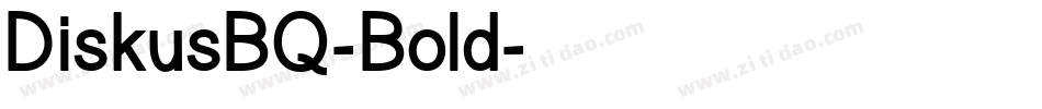 DiskusBQ-Bold字体转换