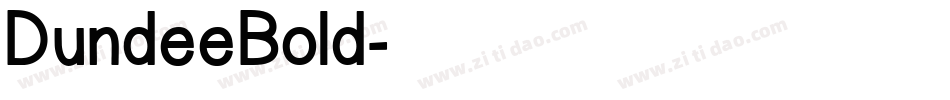 DundeeBold字体转换
