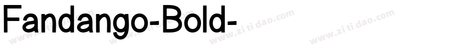 Fandango-Bold字体转换