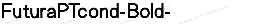 FuturaPTcond-Bold字体转换