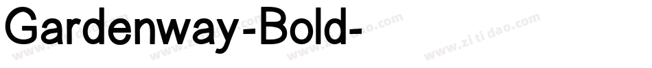 Gardenway-Bold字体转换