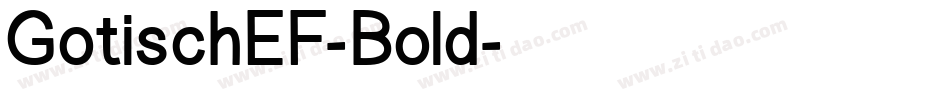 GotischEF-Bold字体转换