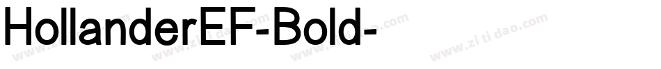 HollanderEF-Bold字体转换