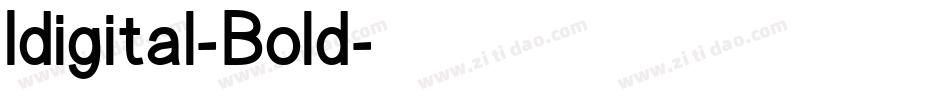 Idigital-Bold字体转换