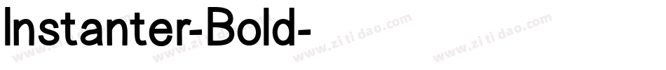 Instanter-Bold字体转换