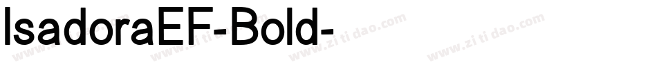 IsadoraEF-Bold字体转换