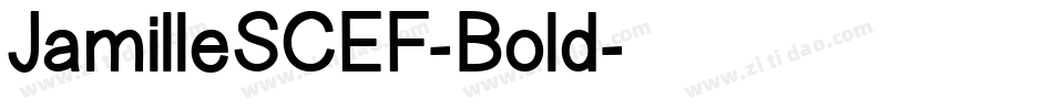JamilleSCEF-Bold字体转换