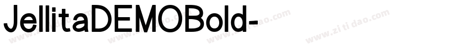 JellitaDEMOBold字体转换