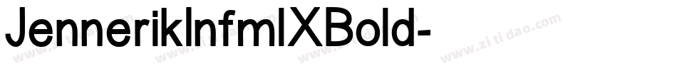 JennerikInfmlXBold字体转换