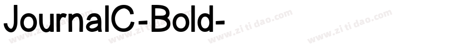JournalC-Bold字体转换