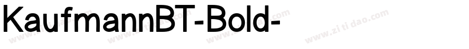 KaufmannBT-Bold字体转换