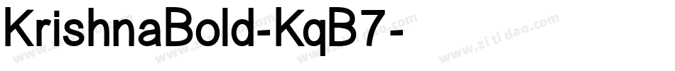 KrishnaBold-KqB7字体转换