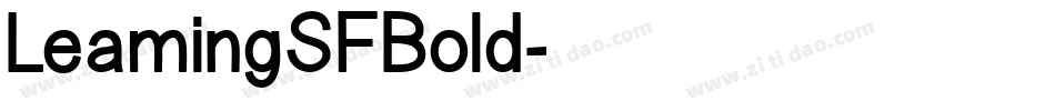 LeamingSFBold字体转换