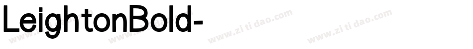 LeightonBold字体转换
