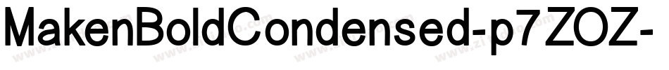 MakenBoldCondensed-p7ZOZ字体转换