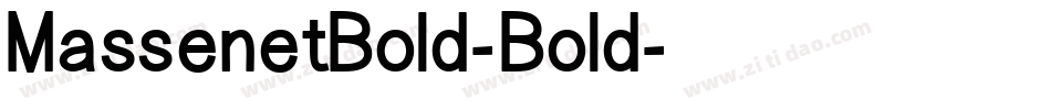 MassenetBold-Bold字体转换