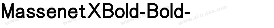 MassenetXBold-Bold字体转换