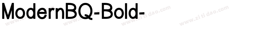 ModernBQ-Bold字体转换