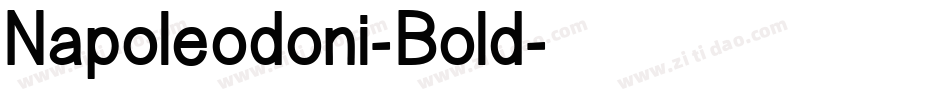 Napoleodoni-Bold字体转换