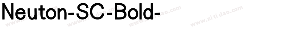 Neuton-SC-Bold字体转换
