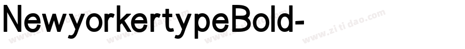 NewyorkertypeBold字体转换